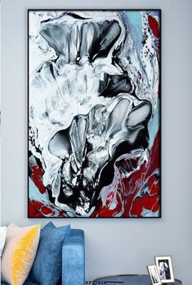 File ảnh File tranh hiện đại pha lê gương KF77914 (gốc) in decal dán tường