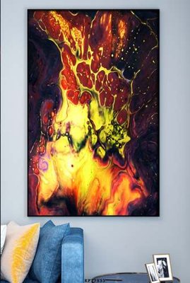 File tranh File tranh hiện đại pha lê gương KF77933 (gốc) chủ đề thiên nhiên