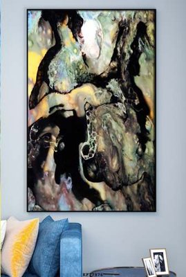 File tranh trang trí File tranh hiện đại pha lê gương KF77976 (tải file gốc)