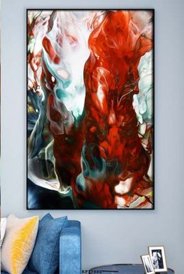 File gốc File tranh hiện đại pha lê gương KF77980 (in mica) làm quà tặng