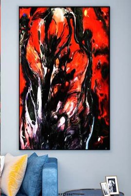 Ảnh mô tả file gốc in mica File tranh hiện đại pha lê gương KF77996