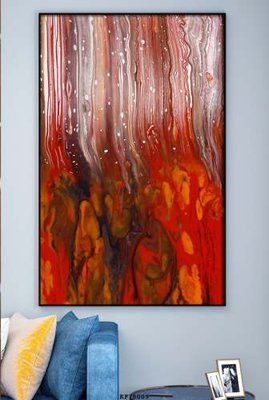 Tải file File tranh hiện đại pha lê gương KF78009 (gốc) chủ đề phong thủy