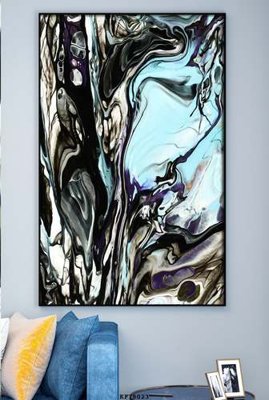 File gốc in ấn File tranh hiện đại pha lê gương KF78023 chuẩn màu CMYK