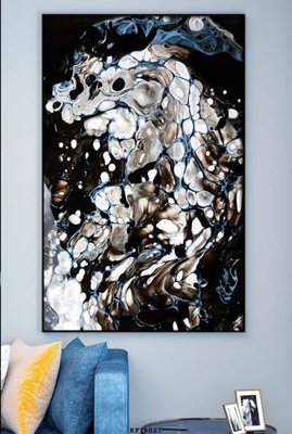 File tranh File tranh hiện đại pha lê gương KF78027 (gốc) in vải canvas