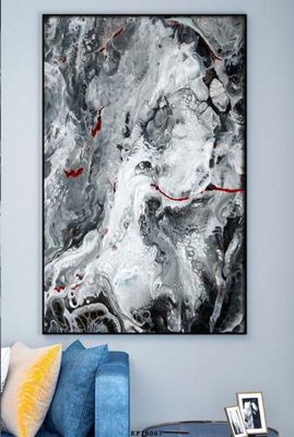 Download file gốc File tranh hiện đại pha lê gương KF78067 (in lụa) cao cấp