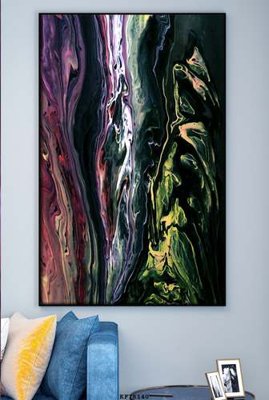 File in trần File tranh hiện đại pha lê gương KF78140 (bản gốc) bầu trời