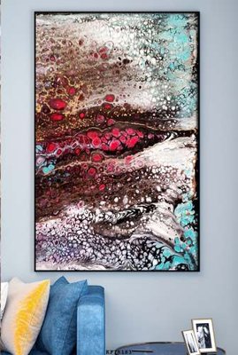 File gốc File tranh hiện đại pha lê gương KF78183 (vector) cho in ấn