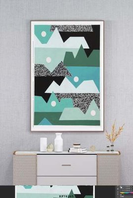 File PSD File tranh hiện đại pha lê gương KF78265 (bản gốc) độ phân giải cao