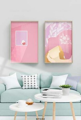 File gốc File tranh hiện đại pha lê gương KF78350 (PNG) không nền chất lượng