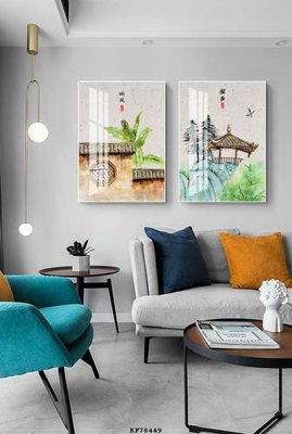 File gốc File tranh hiện đại pha lê gương KF78449 (in tráng gương) ốp tường