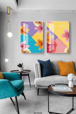 Tải file tranh gốc File tranh hiện đại pha lê gương KF78505 chất lượng cao