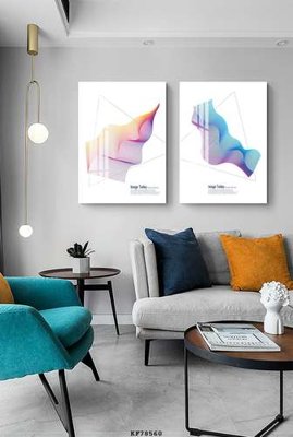 File in trần File tranh hiện đại pha lê gương KF78560 (bản gốc) đại dương