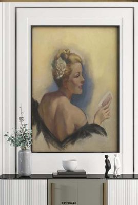 File tranh gốc in trần nhà File tranh hiện đại pha lê gương KF78646 3D