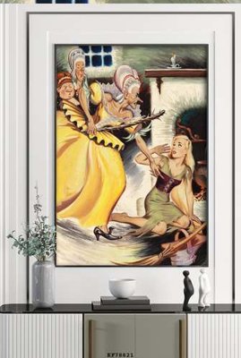 File in ấn File tranh hiện đại pha lê gương KF78821 (bản gốc) cao cấp