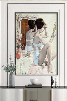 File tranh File tranh hiện đại pha lê gương KF78834 (ảnh gốc) in trần nhà