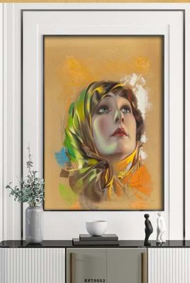 File gốc File tranh hiện đại pha lê gương KF79002 (in tráng gương) sang trọng