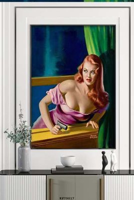 File tranh File tranh hiện đại pha lê gương KF79017 (bản gốc) in lụa 3D