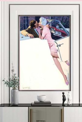 Download file File tranh hiện đại pha lê gương KF79041 (gốc) in mica đèn LED