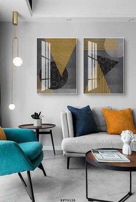 File gốc File tranh hiện đại pha lê gương KF79128 (in mica) làm bảng hiệu