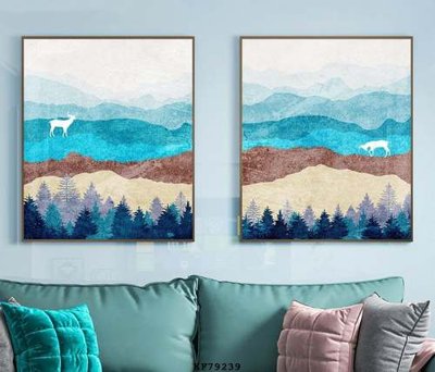 File PSD File tranh hiện đại pha lê gương KF79239 (bản gốc) dễ dàng edit