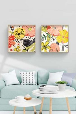 Hình ảnh file gốc in lụa File tranh hiện đại pha lê gương KF79302