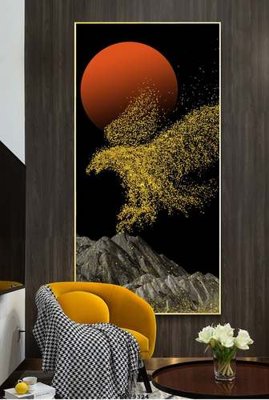 File gốc File tranh hiện đại pha lê gương KF79324 (ảnh chi tiết) để in lụa