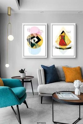 File gốc File tranh hiện đại pha lê gương KF79681 (in lụa) trang trí tường