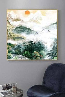 File gốc File tranh hiện đại pha lê gương KF79705 (trang trí) phòng làm việc