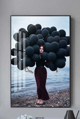 File tranh File tranh hiện đại pha lê gương KF79745 (gốc) chủ đề thiên nhiên