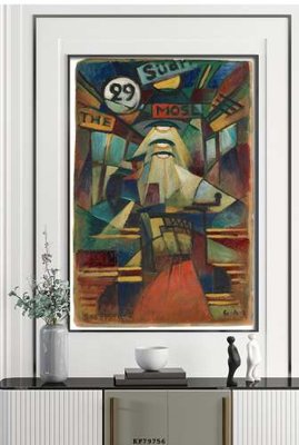 Tải file File tranh hiện đại pha lê gương KF79756 (gốc) chủ đề tôn giáo