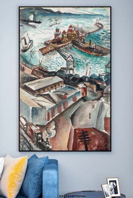 File gốc File tranh hiện đại pha lê gương KF79809 (in lụa) tranh phong thủy