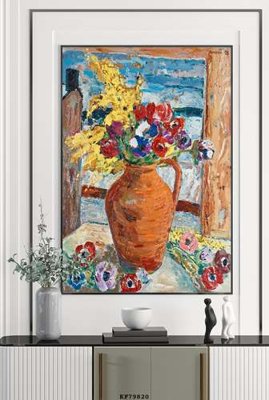 Tải file File tranh hiện đại pha lê gương KF79820 (gốc) chủ đề hoa sen