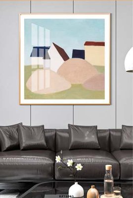 Download file gốc File tranh hiện đại pha lê gương KF79883 (in lụa) hoa lá