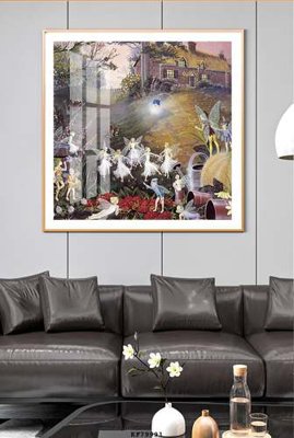 File PSD File tranh hiện đại pha lê gương KF79991 (gốc) tách lớp chi tiết