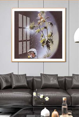 File gốc File tranh hiện đại pha lê gương KF79994 (in 3D) nghệ thuật