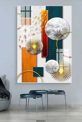 File gốc File tranh hiện đại pha lê gương KF80063 (dành cho trang trí nội thất)