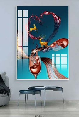 Tải file File tranh hiện đại pha lê gương KF80105 (ảnh gốc) file AI/EPS