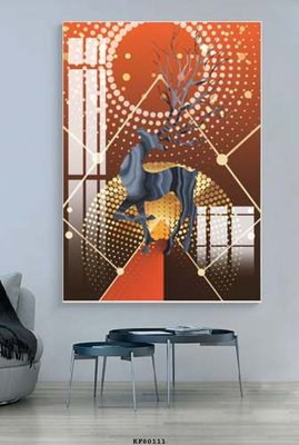 File PSD File tranh hiện đại pha lê gương KF80111 (gốc) tách lớp chi tiết