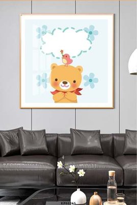 File gốc File tranh hiện đại pha lê gương KF80165 (in mica) cắt laser