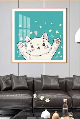 File gốc File tranh hiện đại pha lê gương KF80167 (in mica) cắt laser