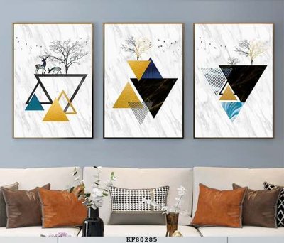 File in ấn File tranh hiện đại pha lê gương KF80285 chuyên nghiệp