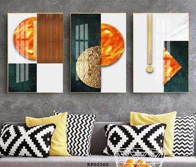 File in ấn File tranh hiện đại pha lê gương KF80360 chuyên nghiệp