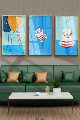 File tranh File tranh hiện đại pha lê gương KF80363 (gốc) chủ đề thành phố