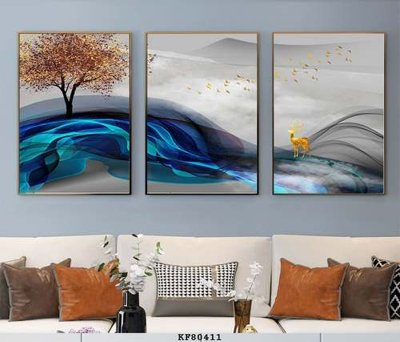 Tải file File tranh hiện đại pha lê gương KF80411 (gốc) làm file in ấn