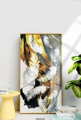 File in trần File tranh hiện đại pha lê gương KF80436 (file gốc) xuyên sáng