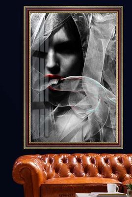 Download file gốc File tranh hiện đại pha lê gương KF80437 (in mica) trang trí