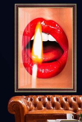 File gốc File tranh hiện đại pha lê gương KF80438 (in tráng gương) ốp tường