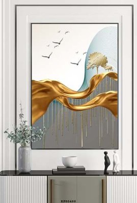 File gốc File tranh hiện đại pha lê gương KF80488 (chủ đề hiện đại) trang trí