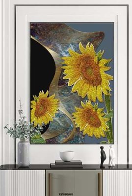 File gốc File tranh hiện đại pha lê gương KF80500 (phong cách) cổ điển