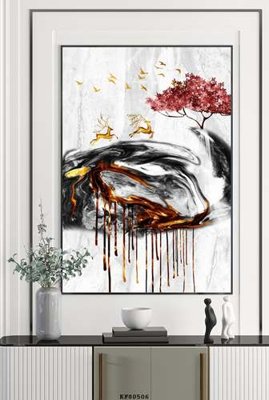 Chi tiết file ảnh File tranh hiện đại pha lê gương KF80506 sắc nét